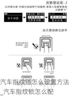 汽车指纹锁怎么设置方法_汽车指纹锁怎么配