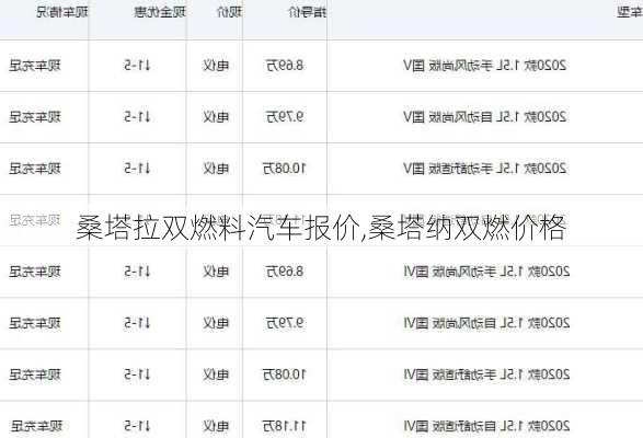桑塔拉双燃料汽车报价,桑塔纳双燃价格