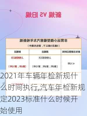 2021年车辆年检新规什么时间执行,汽车年检新规定2023标准什么时候开始使用