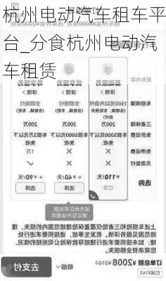 杭州电动汽车租车平台_分食杭州电动汽车租赁