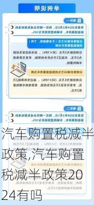 汽车购置税减半政策,汽车购置税减半政策2024有吗