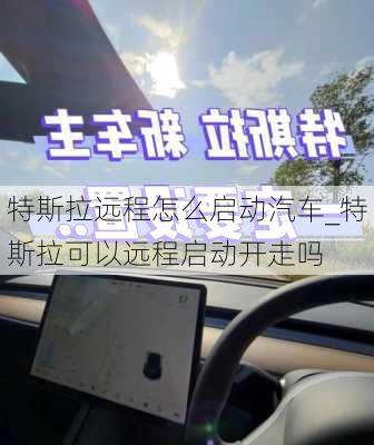 特斯拉远程怎么启动汽车_特斯拉可以远程启动开走吗