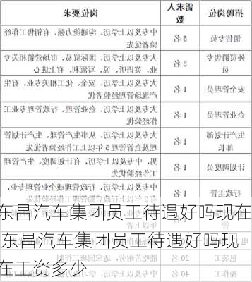 东昌汽车集团员工待遇好吗现在,东昌汽车集团员工待遇好吗现在工资多少