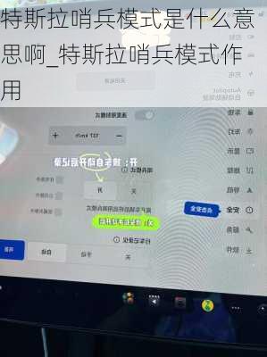 特斯拉哨兵模式是什么意思啊_特斯拉哨兵模式作用