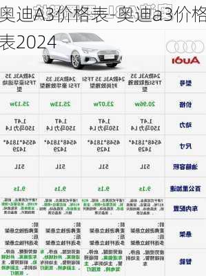 奥迪A3价格表-奥迪a3价格表2024