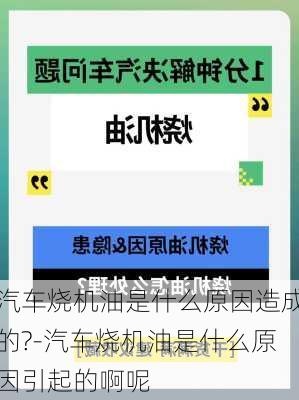 汽车烧机油是什么原因造成的?-汽车烧机油是什么原因引起的啊呢