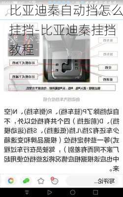 比亚迪秦自动挡怎么挂挡-比亚迪秦挂挡教程