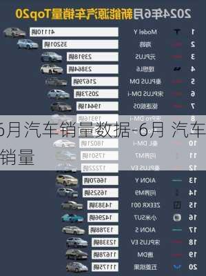 6月汽车销量数据-6月 汽车 销量