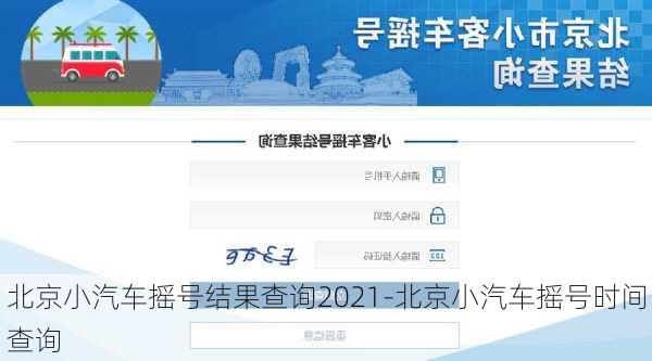 北京小汽车摇号结果查询2021-北京小汽车摇号时间查询