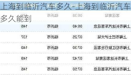 上海到临沂汽车多久-上海到临沂汽车多久能到
