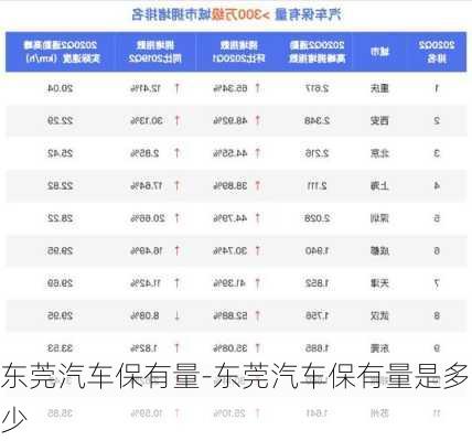 东莞汽车保有量-东莞汽车保有量是多少