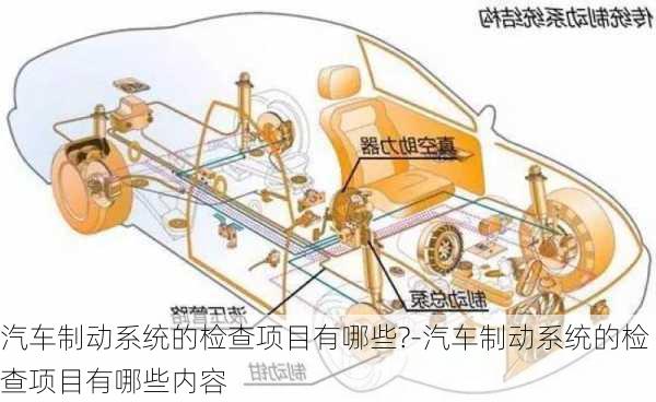 汽车制动系统的检查项目有哪些?-汽车制动系统的检查项目有哪些内容