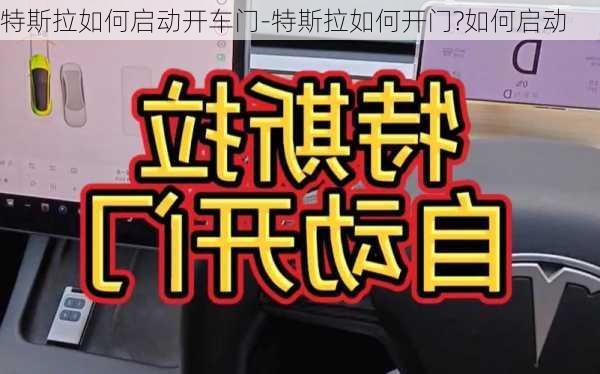 特斯拉如何启动开车门-特斯拉如何开门?如何启动