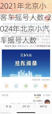 2021年北京小客车摇号人数-2024年北京小汽车摇号人数