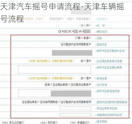 天津汽车摇号申请流程-天津车辆摇号流程