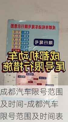 成都汽车限号范围及时间-成都汽车限号范围及时间表