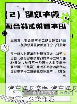 汽车换购流程-汽车换购政策怎么操作呢