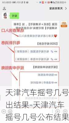 天津汽车摇号几号出结果-天津汽车摇号几号公布结果