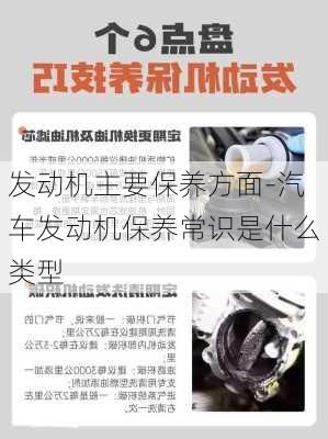 发动机主要保养方面-汽车发动机保养常识是什么类型