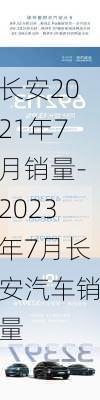 长安2021年7月销量-2023年7月长安汽车销量