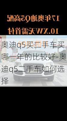 奥迪q5买二手车买哪一年的比较好-奥迪q5二手车如何选择