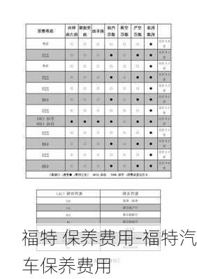 福特 保养费用-福特汽车保养费用