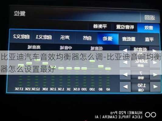 比亚迪汽车音效均衡器怎么调-比亚迪音响均衡器怎么设置最好