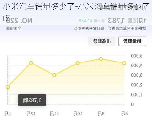 小米汽车销量多少了-小米汽车销量多少了啊