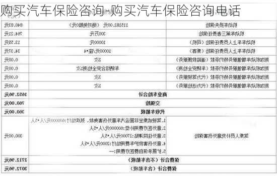 购买汽车保险咨询-购买汽车保险咨询电话