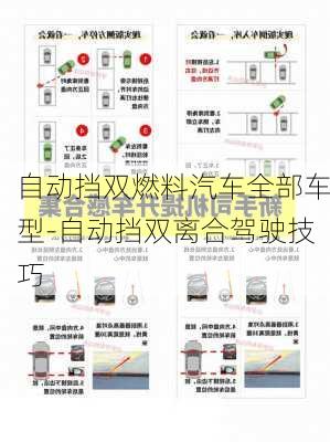 自动挡双燃料汽车全部车型-自动挡双离合驾驶技巧